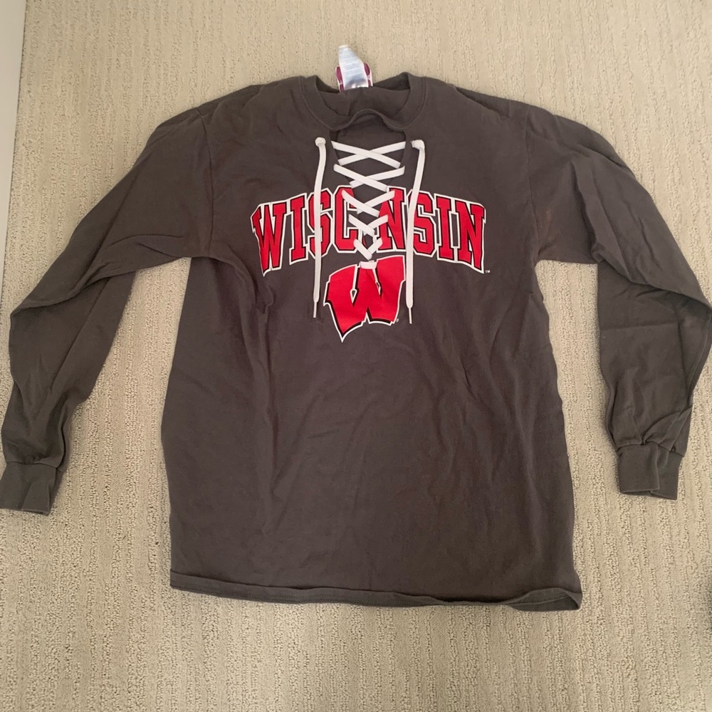Wisconsin Lace Up Tee